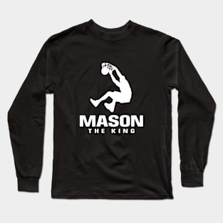 Mason Custom Player Basketball Your Name The King Long Sleeve T-Shirt